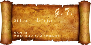 Giller Tíria névjegykártya